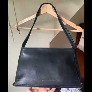 Vintage coach dark brown 9309 bleeker shoulder bag